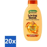 Garnier 20 x - Loving Blends - Shampoo - Honing Goud - Beschadigd & Breekbaar Haar - 300 ml - Voordeelverpakking - 20 stuks