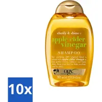 OGX - Appelazijn - Shampoo - Zuiverend en glanzend - 385 ml - Voordeelverpakking - 10 stuks