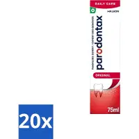 Parodontax 20 x - Tandpasta - Original - Versterkt Tandvlees & Verwijdert Tandplak - 75 ml - Voordeelverpakking - 20 stuks