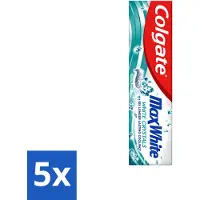 Colgate 5 x - Max White - Whitening Crystals - Tandpasta - 100ml - Voordeelverpakking - 5 stuks