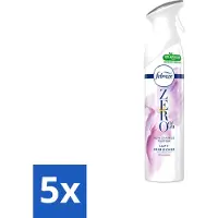 Febreze 5 x Spray - Zero % - Orchidee - Luchtverfrisser - 300ml - Voordeelverpakking - 5 stuks
