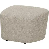 Vtwonen Lofty Hocker - Bouclé Stof - Naturel/Beige - 41x62x48 cm