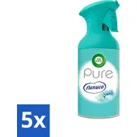 Air Wick 5 x - Luchtverfrisser - Pure Nenuco - Spray - 250 ml - Voordeelverpakking - 5 stuks