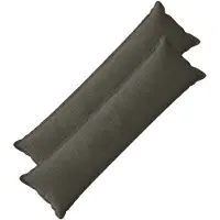 vidaXL Kussensloop 2 st HOUTEN Antraciet 40 x 145 cm corduroy