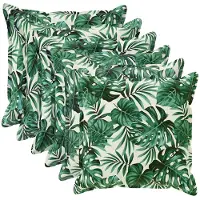 vidaXL Kussensloop 6 st HOUTEN Bladpatroon 70 x 70 cm Polyester