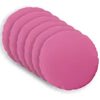vidaXL Kussensloop 6 st HEERLEN Roze Ø 50 cm Polyester