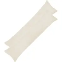 vidaXL Kussensloop 2 st HEERLEN Crèmekleurig 40 x 145 cm Bouclé