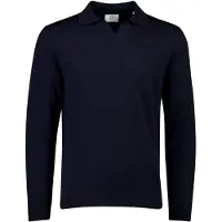 Born with Appetite Polo lange mouw abel v-neck polo merino 00005ab19/4001