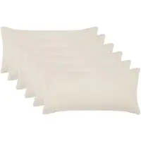 vidaXL Kussensloop 6 st HEERLEN Crèmekleurig 40 x 70 cm Bouclé