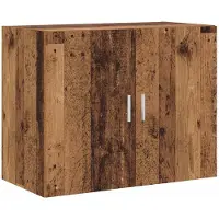 vidaXL Wandkast Oud hout 80 x 42,5 x 64 cm Bewerkt hout