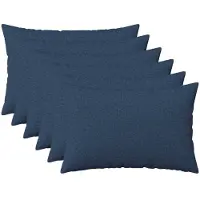 vidaXL Kussensloop 6 st HEERLEN Blauw 50 x 80 cm Stof