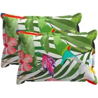 vidaXL Kussensloop 2 st HOUTEN Zwart 50 x 75 cm Polyester