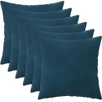 vidaXL Kussen met kussen HEERLEN 6 st Blauw fluweel