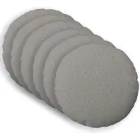 vidaXL Kussensloop 6 st HEERLEN Wolkgrijs Diam. 50 cm Stof