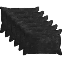 vidaXL Kussensloop 6 st HOUTEN Antraciet 50 x 70 cm Chenille Stof