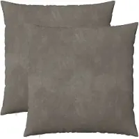 vidaXL Kussensloop 2 st HEERLEN Lichtgrijs 65 x 65 cm fluweel