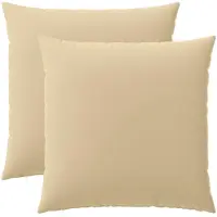 vidaXL Kussensloop 2 st HEERLEN Beige 80 x 80 cm Polyester