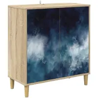 vidaXL Dressoir RAALTE Sonoma 69 x 33 x 75 cm Bewerkt hout