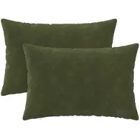 vidaXL Kussensloop 2 st HEERLEN Groen 40 x 60 cm Microfiber Fleece