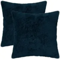 vidaXL Kussensloop 2 st HEERLEN Marineblauw 50 x 50 cm