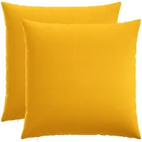 vidaXL Kussensloop 2 st HEERLEN Licht Geel 70 x 70 cm Stof