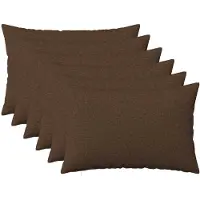 vidaXL Kussensloop 6 st HEERLEN Bruin 50 x 75 cm Stof