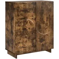 vidaXL Schoenenkast 73 x 38 x 87,5 cm Bewerkt hout Gerookt eiken