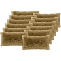 vidaXL Kussensloop 12 st HEERLEN Lichtgroen 40 x 80 cm PV Fleece