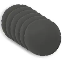 vidaXL Kussensloop 6 st HEERLEN Antraciet Diam. 30 cm Polyester