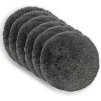vidaXL Kussensloop 6 st HEERLEN Lichtgrijs Diam. 40 cm PV Fleece