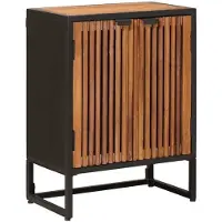 vidaXL Dressoir 53 x 30 x 70 cm Massief Mangohout en Geëngineerd Hout