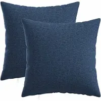vidaXL Kussensloop 2 st HEERLEN Blauw 45 x 45 cm Stof