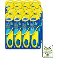 Scholl 12 x - Inlegzolen - ActivGel - Maat 35.5 - 40.5 - 1 Paar Inlegzolen - Wasstrips - Inlegzolen Voeten - Voetcomfort - Schokdemping - Voetondersteuning - Activgel Inlegzolen