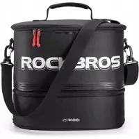 RockBros Merkloze Sporttas 12L+6L Waterdicht met Schoenenvak - Zwart