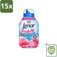 Lenor 15 x - Wasverzachter - Fresh Air - Fleurige Bloesem - 36 Wasbeurten - Grootverpakking - Vaatwasstrips - Wasverzachter - Frisheid - Buiten Gedroogd Was - Bloemige Geur - Wasgoed
