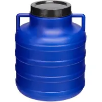 Garronda Regenton 5L kunststof vat levensmiddelcontainer van HDPE voor huis en tuin - GD-0078 Blauw