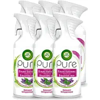 Air Wick 6 x Pure - Luchtverfrisser Spray - Essentiële Oliën - Lavendel - 250ml - Voordeelverpakking - 6 stuks