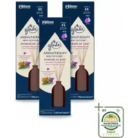 Glade 3 x - Geurstokjes Moment van Zen - Aromatherapie Geurverspreiding - 80 ml - Wasstrips - Aromatherapie - Geurstokjes - Lavendel - Sandelhout - Geurverspreiding