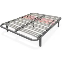 Dripio Lattenbodem, 135x190 cm, verstevigd, met lendensteunen, 5 poten