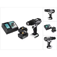 Makita DHP 482 RT W accu-slagboormachine 18 V 62 Nm + 2x accu 5,0 Ah + oplader