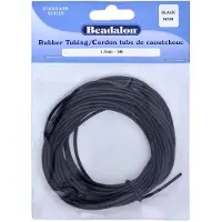 OEM Gummislang, 1,7 mm x 5 meter, zwart, flexibel