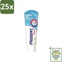 Prodent 25 x – Tandpasta – Fresh Gel – 75 ml - Wasstrips - Tandpasta - Frisse Adem - Anti-cariës - Anti-plak - Tanderosie
