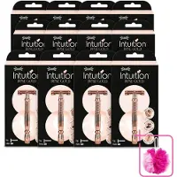 Wilkinson 12 x Sword - Scheermes - Intuition Rose Gold - Luxe - 10 mesjes - Bulkverpakking - Scheermes - Douchemop - Veiligheidsscheermes