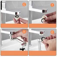 Markenlos 1080° draaibare kraanverlenger - Universele, waterbesparende luchtmengertje met 2 standen, multifunctionele keukenmengkraan voor badkamer en keuken