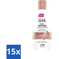 Guhl - Shampoo - Bond+ Restore - 250 ml - Voordeelverpakking - 15 stuks
