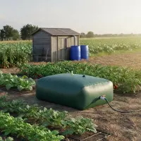 OEM Waterreservoir, 2100 liter capaciteit, duurzaam PVC-materiaal, groen