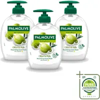 Palmolive 3 x – Handzeep – Melk & Olijf – 300 ml - Grootverpakking - Vaatwasstrips - Handzeep Melk En Olijf - Handen Reinigen - Handen Verzorgen - Melk En Olijf Handzeep - Milde Handzeep