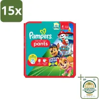 Pampers 15 x – Luierbroekjes – Baby Dry Pants Paw Patrol Maat 4 – 25 Luiers - Wasstrips - Baby Luier - Luierbroek - Droge Luier - Luier Voor Baby - Luier Broek