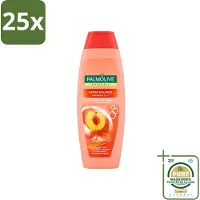 Palmolive 25 x - Naturals - 2in1 Shampoo - Perzik - Hydra Balance - 350 ml - Wasstrips - 2 In 1 Shampoo - Haar Reinigen - Haar Hydrateren - Perzik Extract - Haar Verzorgen