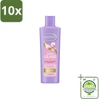 Unilever 10 x – Shampoo – Extra Glans – 250 ml - Grootverpakking - Vaatwasstrips - Glans Haar - Stralend Haar - Zacht Haar - Verzorgd Haar - Dof Haar